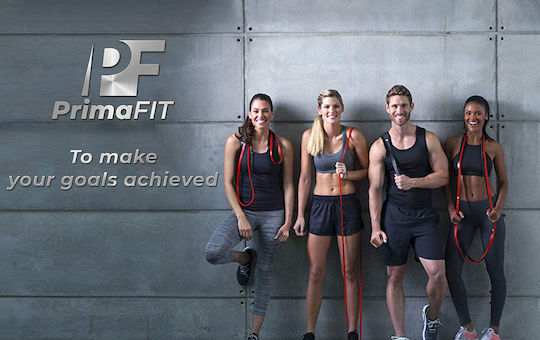 PrimaFit Widerstandsbänder Schleife Rot 2.08m