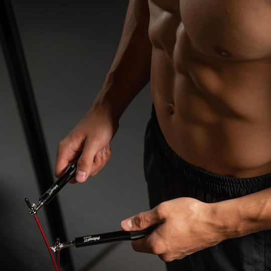 PrimaFit Springseil Fitness 3m Schwarz mit einstellbarer Länge