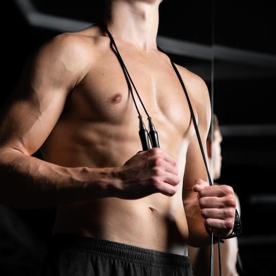 PrimaFit Springseil Fitness mit Gewicht 3m Gray mit einstellbarer Länge