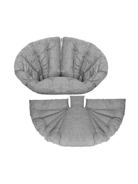 Perna Scaunului De Grădină Cu Spătar Gri 75x130cm
