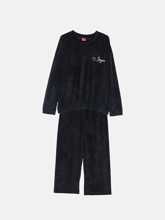 Kinder-Set mit Hose Winter 2Stück Black