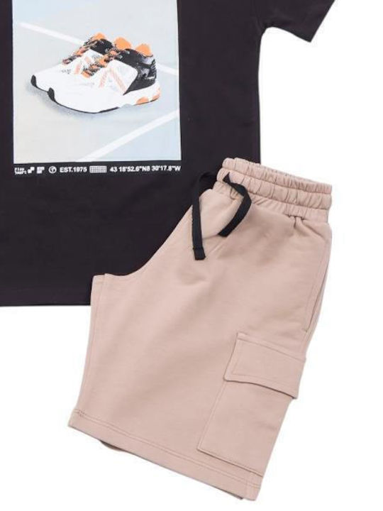Kids' Set with Shorts Summer 2pcs Black