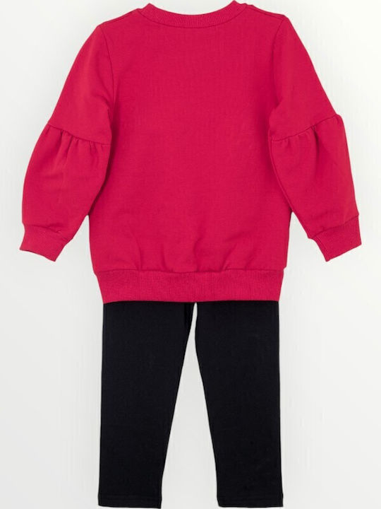 Kinder-Set mit Leggings Winter 2Stück Rot
