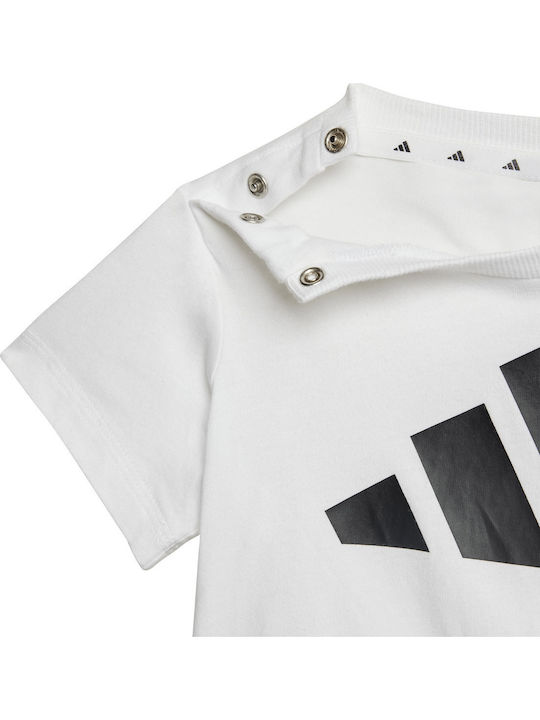 Kinder-Set mit Shorts Sommer 2Stück White, Black Essentials
