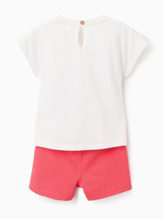 Kinder-Set mit Shorts Sommer 2Stück Red - White