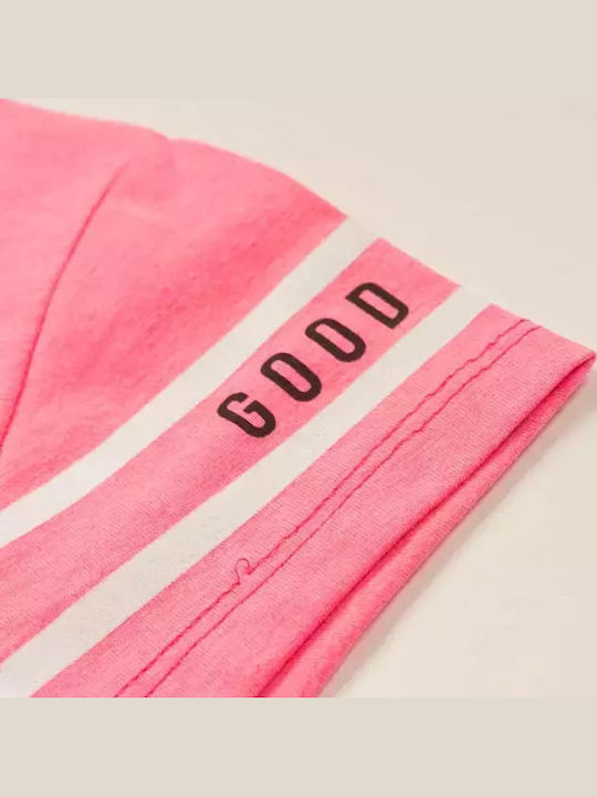 Kinder-Set mit Leggings Sommer 2Stück Fluo Pink, White