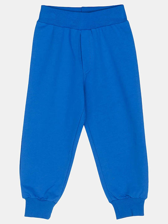 Kinder-Set mit Hose Sommer 2Stück White - Royal Blue
