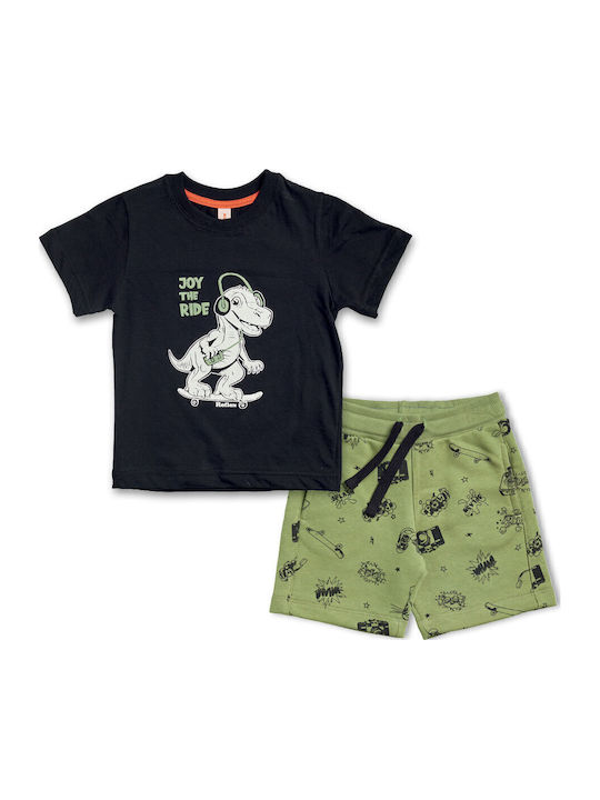 Kids' Set with Shorts Summer 2pcs Black