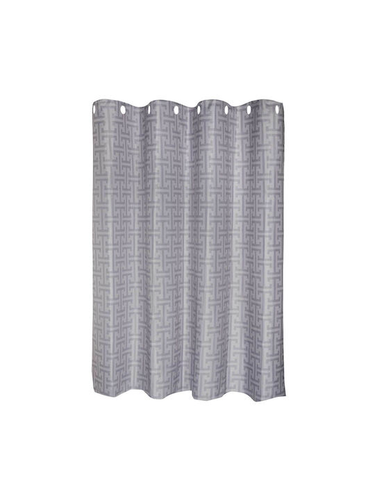Greenwich Polo Club 3120 Shower Curtain Fabric 200x180cm Grey