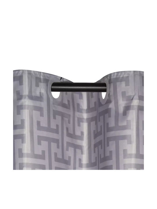 Greenwich Polo Club 3120 Duschvorhang Stoff 240x180cm Grey