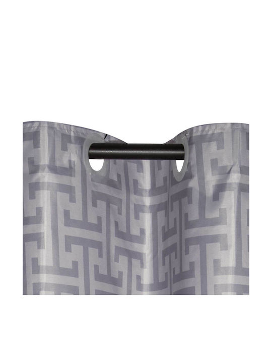 Greenwich Polo Club 3120 Duschvorhang Stoff 240x180cm Grey