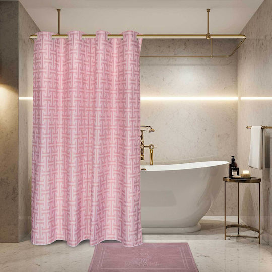 Greenwich Polo Club 3121 Shower Curtain Fabric 200x180cm Nude