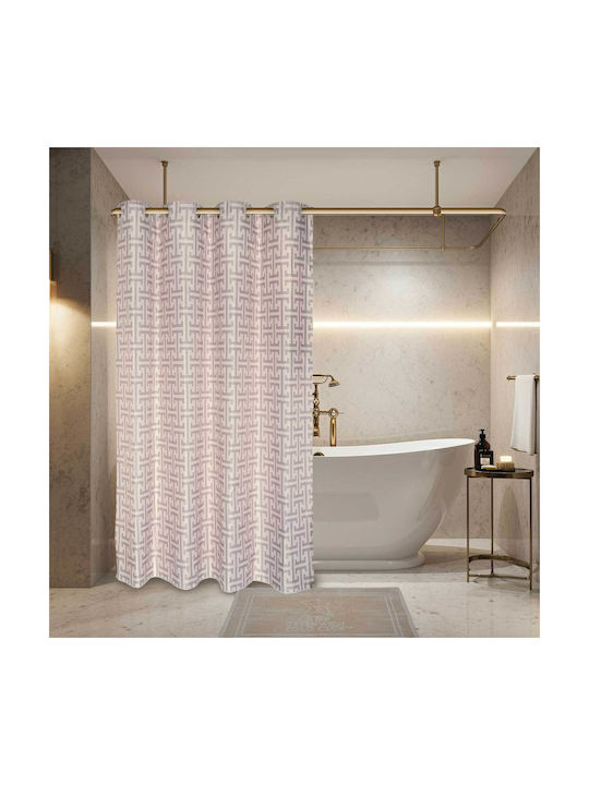 Greenwich Polo Club 3122 Perdea de Baie Țesătură 200x180cm Taupe