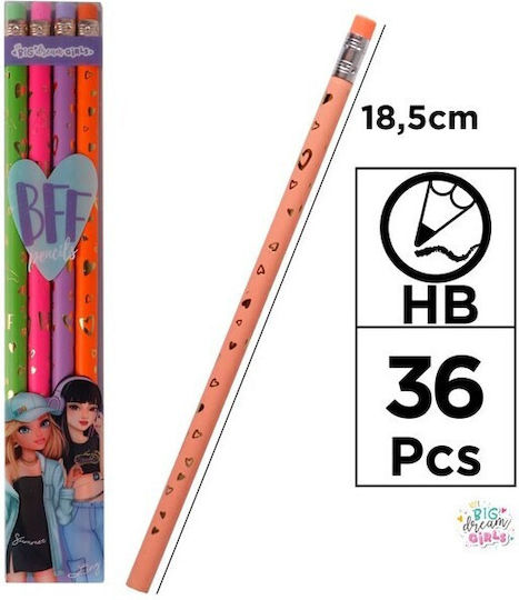 Set 4 Pencils Bd23011 Big Dream Girls 8435250933860