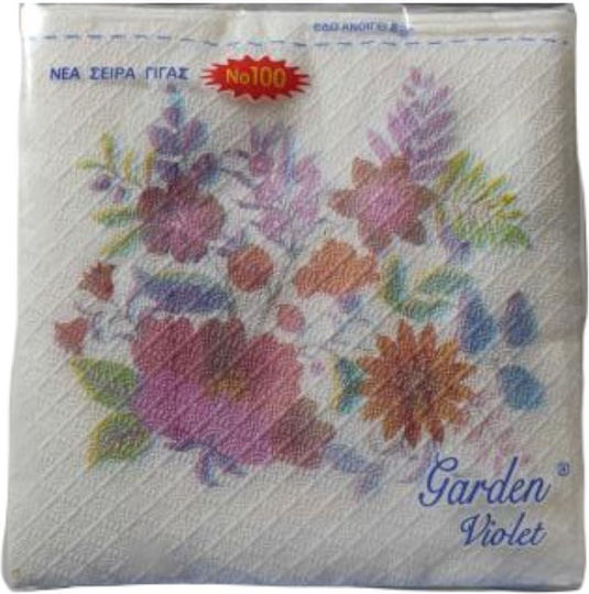 70 Napkins 2 Ply White 33x33cm