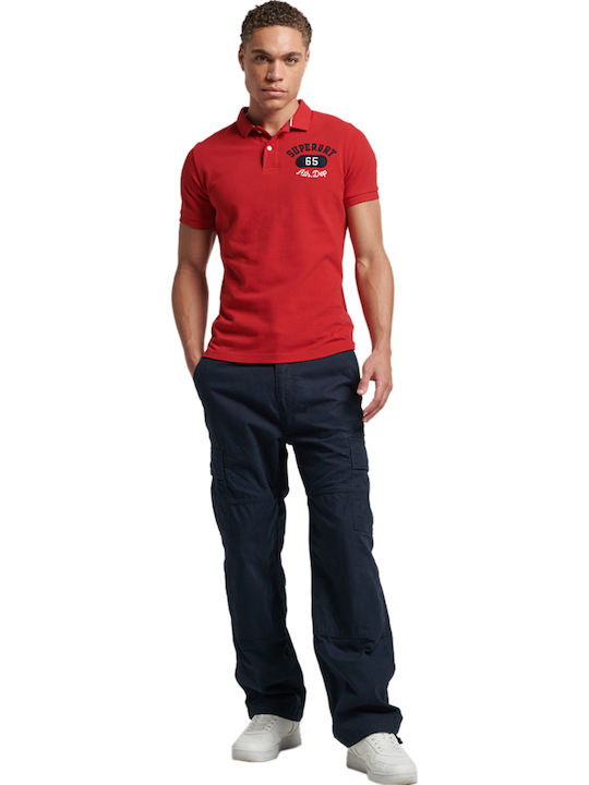 Superstate Polo Kurzarmbluse Rot