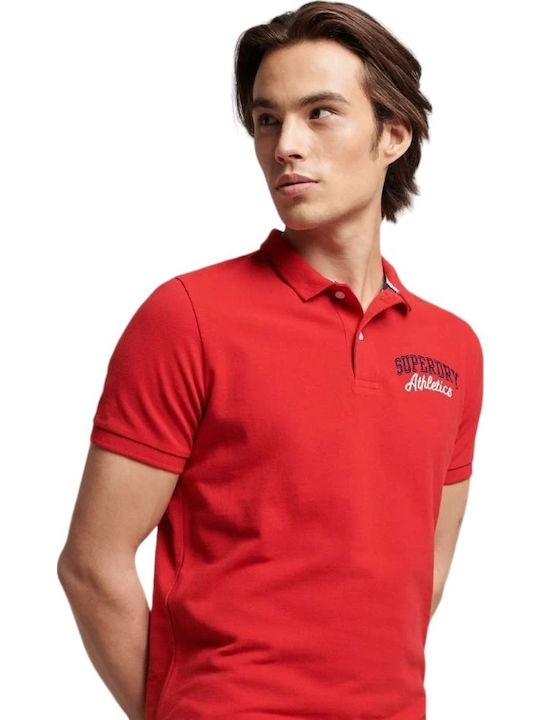 Superstate Polo Kurzarmbluse Rot