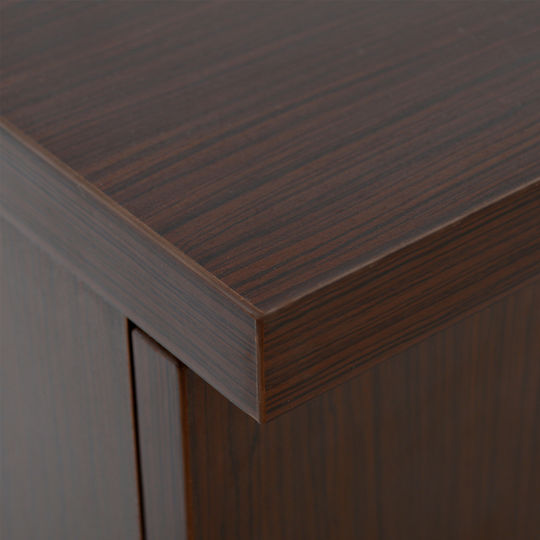 Vance Wooden Office Cabinet with Lock Wenge 60x46x75cm