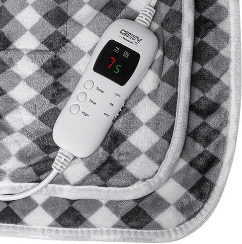 Camry Double Electric Washable Blanket with Timer White 120W 160x180cm