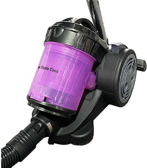 Studio Casa X Force Ηλεκτρική Σκούπα 1000W με Κάδο 1.2lt Μαύρη