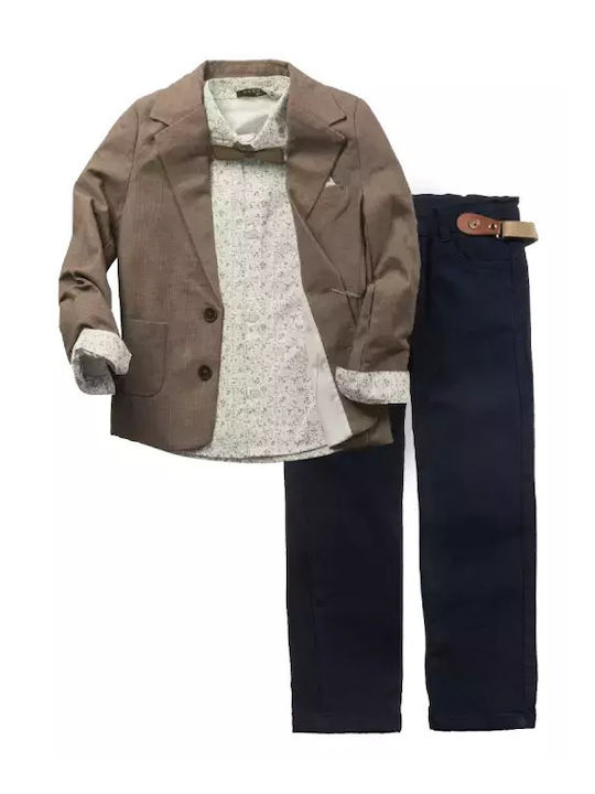 Set pentru copii cu pantaloni De iarnă 3buc Maro