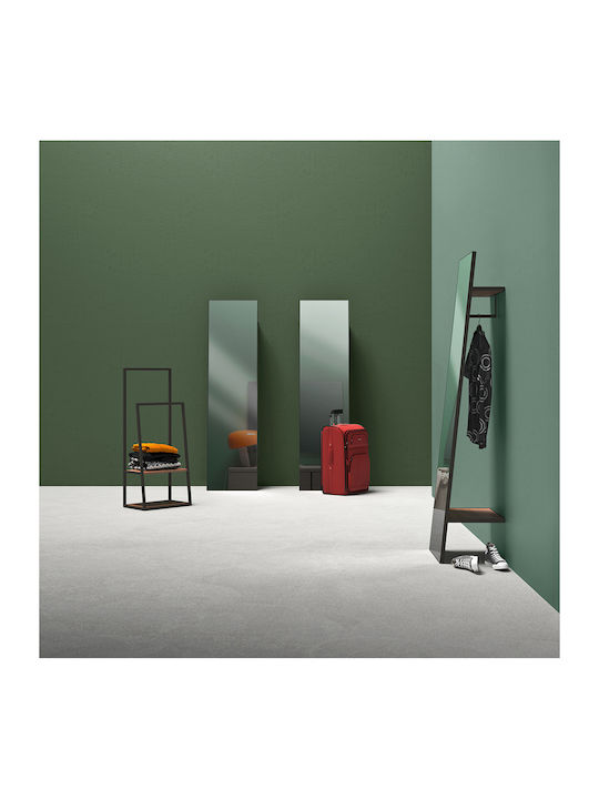 Casa Vogue Boden- oder Standspiegel mit Schwarzem Holzrahmen 190x50cm