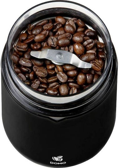 Domo Râșniță electrică pentru cafea 150W cu capacitate de boabe 70gr Negru