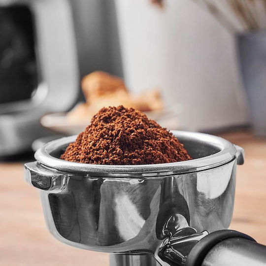 Gastroback Râșniță Electrică de Cafea 130W cu Capacitatea de Măcinare a Boabelor 400gr și 16 Nivele de Măcinare Argintie