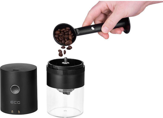 ECG ECG KM 150 Râșniță Electrică De Cafea 13W Cu Capacitatea De Măcinare A Boabelor 30gr Neagră