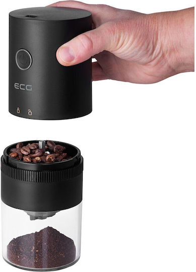 ECG ECG KM 150 Râșniță Electrică De Cafea 13W Cu Capacitatea De Măcinare A Boabelor 30gr Neagră