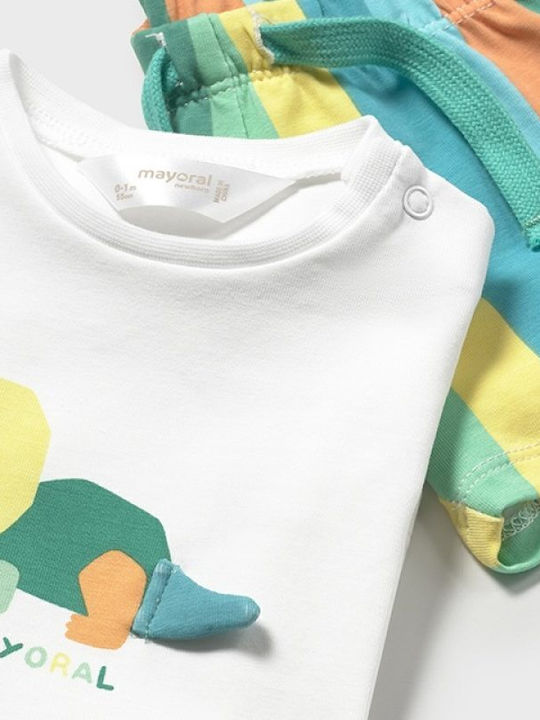 Kinder-Set mit Shorts Sommer 4Stück Green