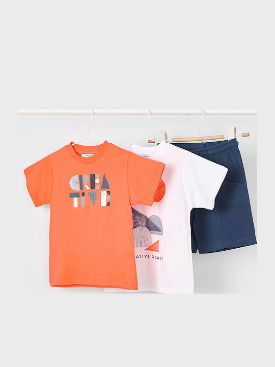 Kids' Set with Shorts Summer 3pcs Orange