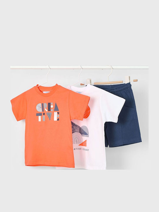Kids' Set with Shorts Summer 3pcs Orange
