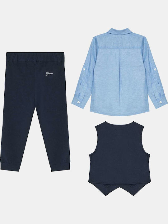 Kids' Set with Pants Winter 3pcs Blue