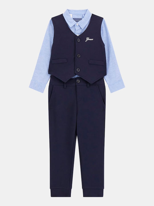 Kids' Set with Pants Winter 3pcs Blue