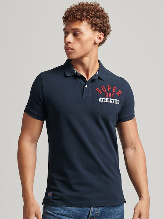 Superstate Polo Kurzarmbluse Marineblau