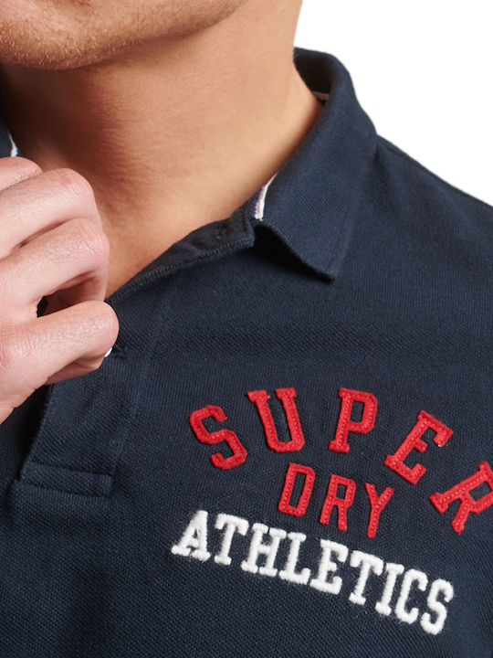 Superstate Polo Kurzarmbluse Marineblau