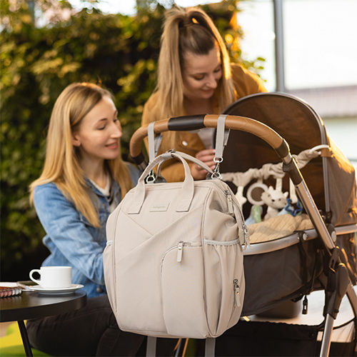 Babyono Diaper Bag Beige 40x27x19cm.