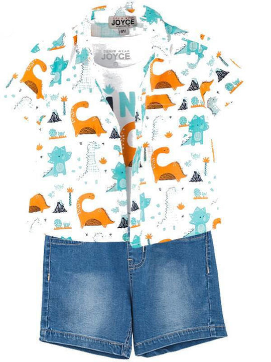 Kinder-Set mit Shorts Sommer 3Stück White