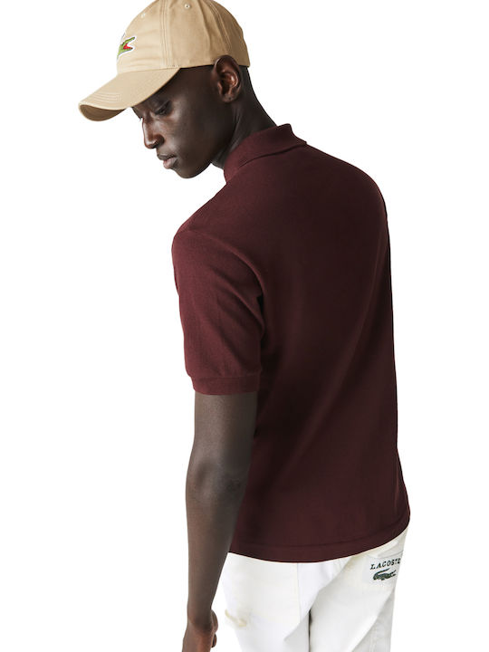 Polo Short Sleeve Blouse Burgundy