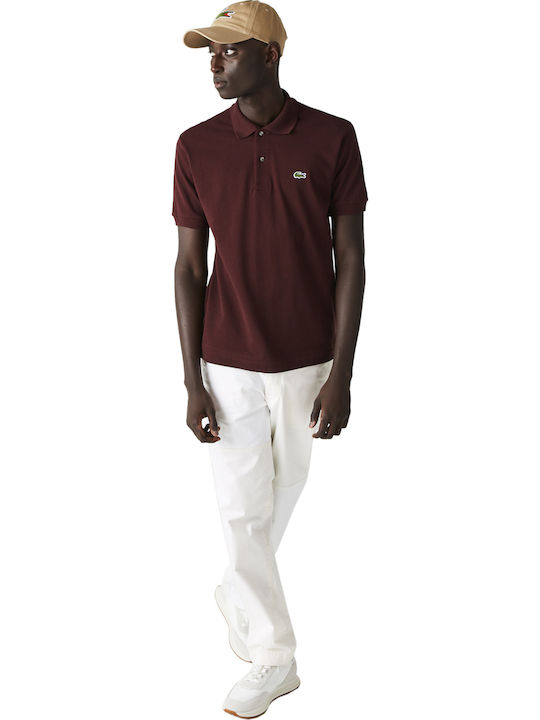 Polo Short Sleeve Blouse Burgundy