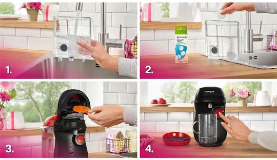 Bosch Pod Coffee Machine Tassimo Pressure 15bar Red