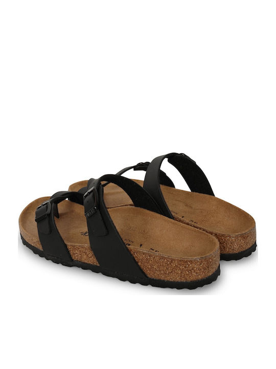 Mayari Γυναικεία Ανατομικά Σανδάλια Μαύρα Narrow Fit
