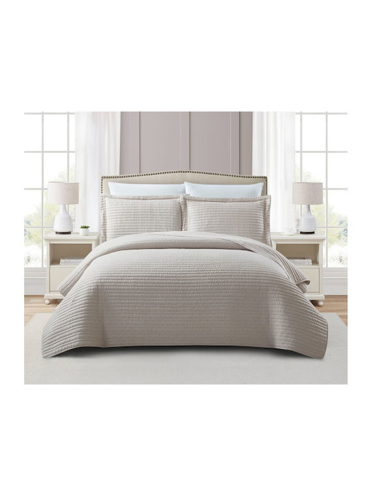 Liolios Home Coverlet Queen Size Beige 220x240cm