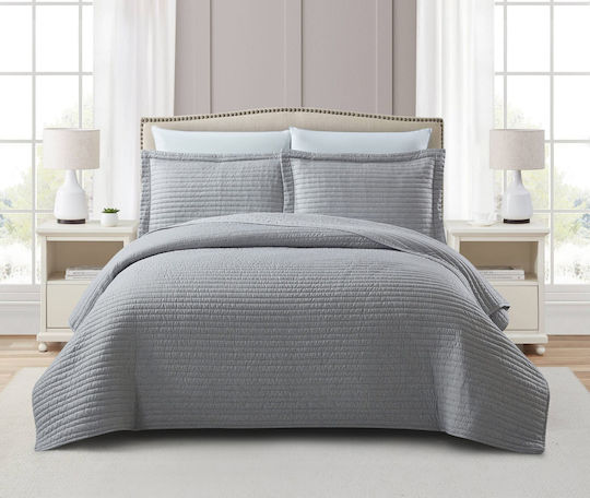 Liolios Home Шалте Полуединично Сив 180x240см