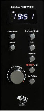 Aiwa Mikrowellenherd mit Grill 20Es Schwarz