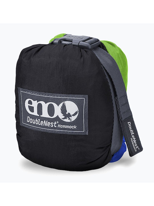 Eno Doublenest Hängematte Doppelter Stoff Chartreuse/ Black/ Royal 50x50cm