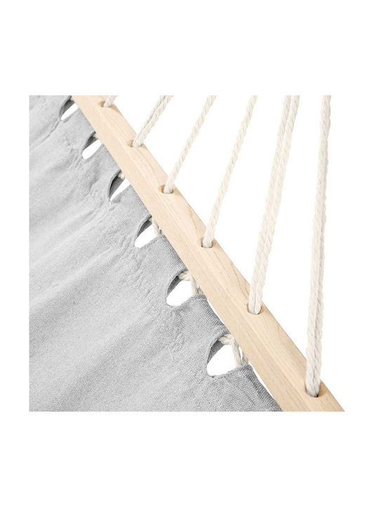 Bakaji Double Hammock Gray 345x150cm