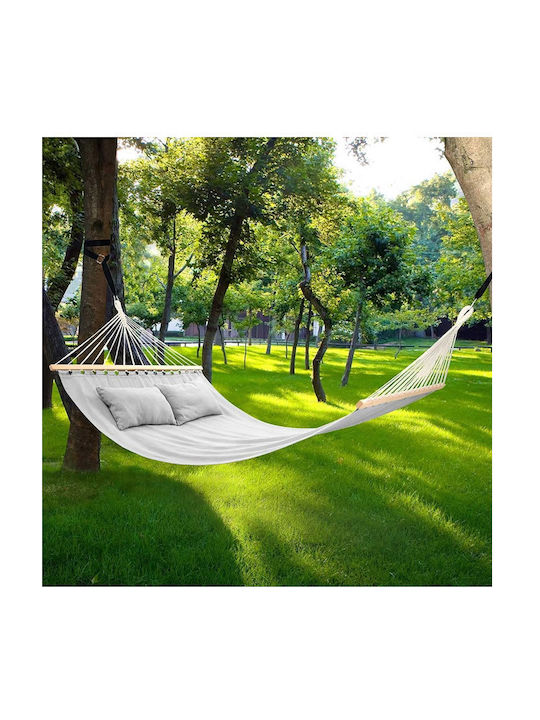Bakaji Double Hammock Gray 345x150cm
