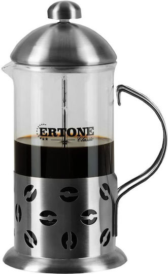 Ertone Ertone Filterkaffeemaschine Handbetrieb Rostfreier Stahl Silber 800ml